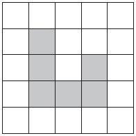 3. (a) Shade one more square to make a pattern with 1 line of symmetry.