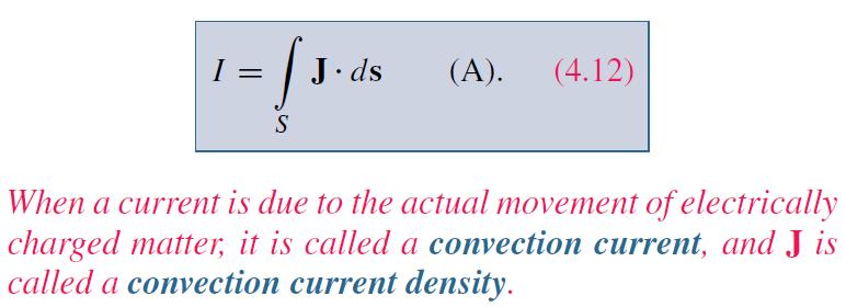 Convection Current Density