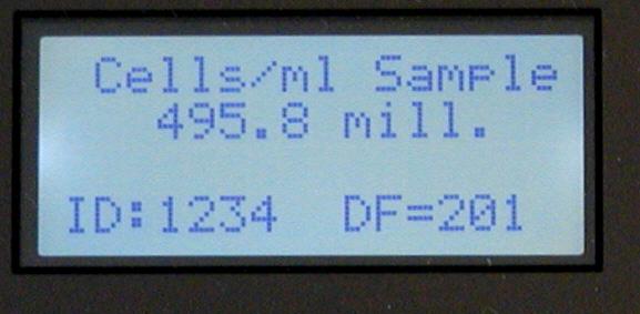 shown in the LCD