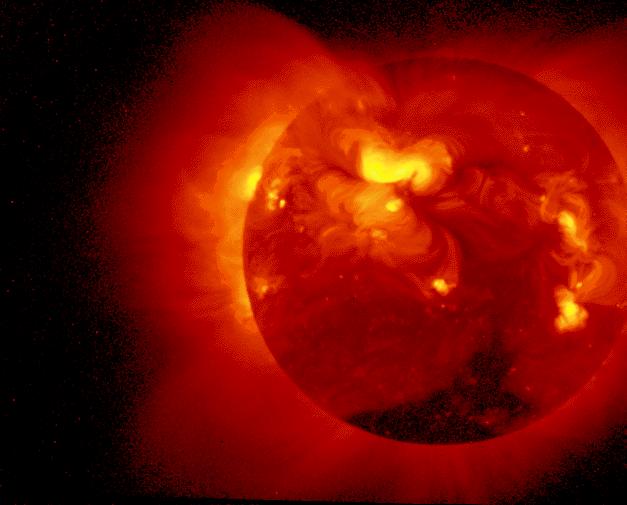 light comes from our own sun's atomic energy Scientists have found that the Sun is a huge atom smashing machine The heat and light of the sun are caused by nuclear reactions between Hydrogen,