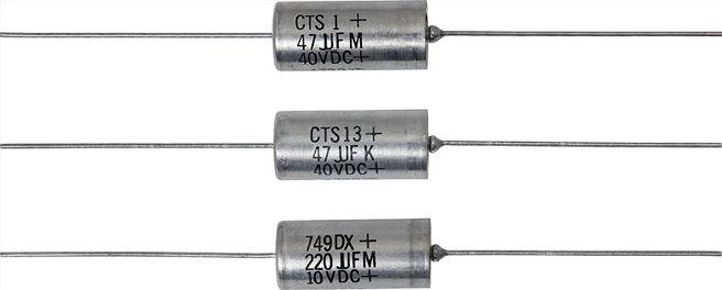 Solid-Electrolyte TANTALEX Capacitors, Hermetically Sealed, Axial-Lead, CECC Approved PERFORMANCE CHARACTERISTICS Operating Temperature: -55 C to +85 C (types CTS13) -55 C to +125 C (types CTS1,