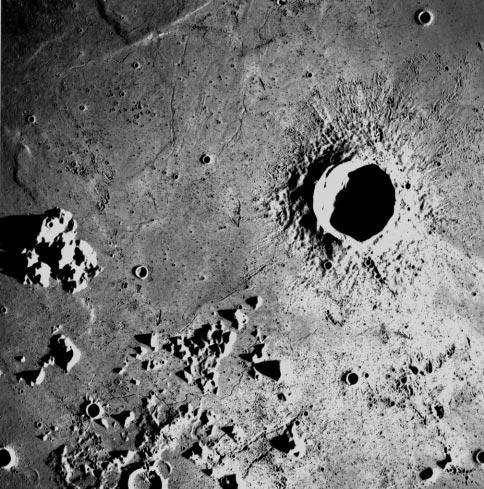 N 20 km Figure 16.6. Photograph of the Euler crater region on the near side of the moon.