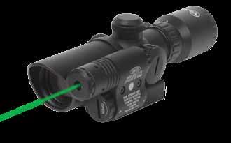 5-10x magnification - Red/Green illumination - Built-in 5Mw green Laser - 100 yd to