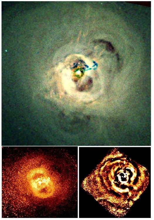 Bublles The bubbles or cavities commonly seen in deep Chandra images of cool core clusters are blown and powered by jets from the central black hole.