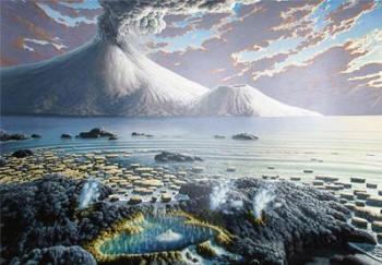 6 billion 544 million years ago): very few fossils remain from this time Precambrian rocks