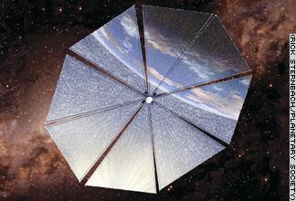 Example: Solar Sail Spacecraft What would have been the radiation pressure exerted on the recently