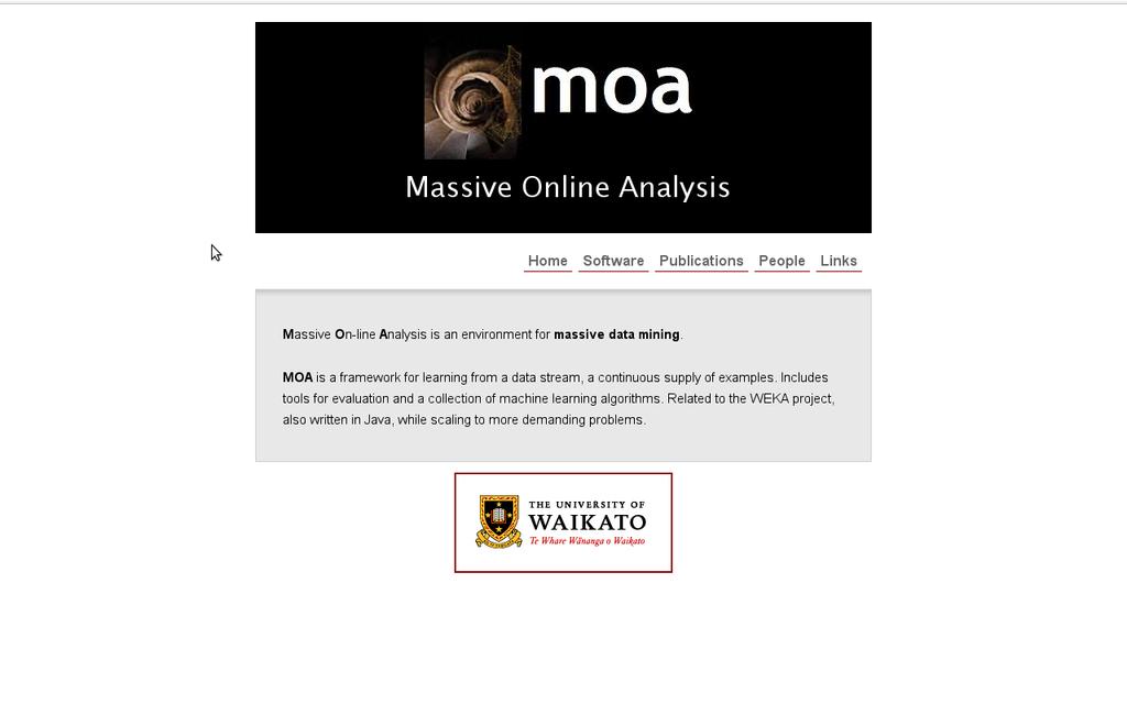Ensemble Methods (4) MOA for Evolving Data Streams http://www.cs.waikato.ac.