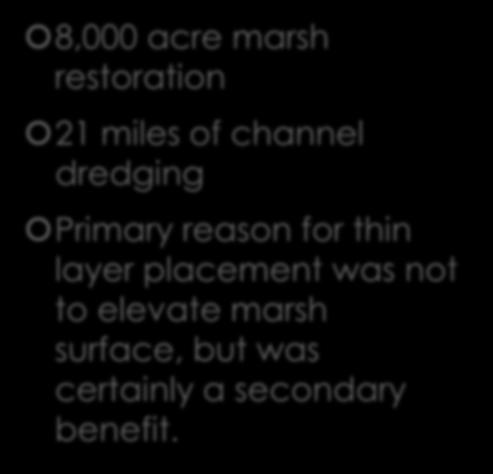 channel dredging Primary reason
