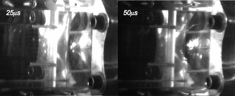 Chapter 2. Experimental Setup and Diagnostics Figure 2.7: Raw frames without acoustic pre-shock. 2.5 Acoustic Pre-shock In our preliminary experiments, we were able to capture the cause of acoustic preshock.