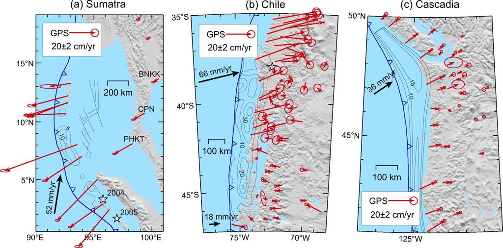 Assigning coseismic slip and afterslip distributions Chlieh et al. (2007) Moreno et al.