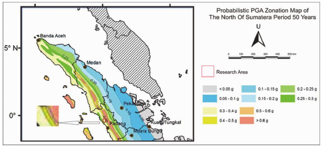 Meanwhile, the PGA of September 3th 29 earthquake could be estimated by deterministic seismic hazard analysis (DSHA).