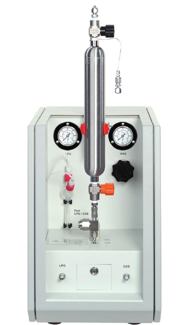 The Dosing volume for all types of samples can be selected freely, something which even allows calibration of a wide concentration range without the need for an additional calibration gas standard.