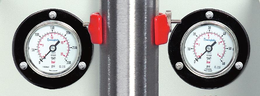 31 bar (450 psi) Pressure at sample valve Determined by sample cylinder 0.7 1.