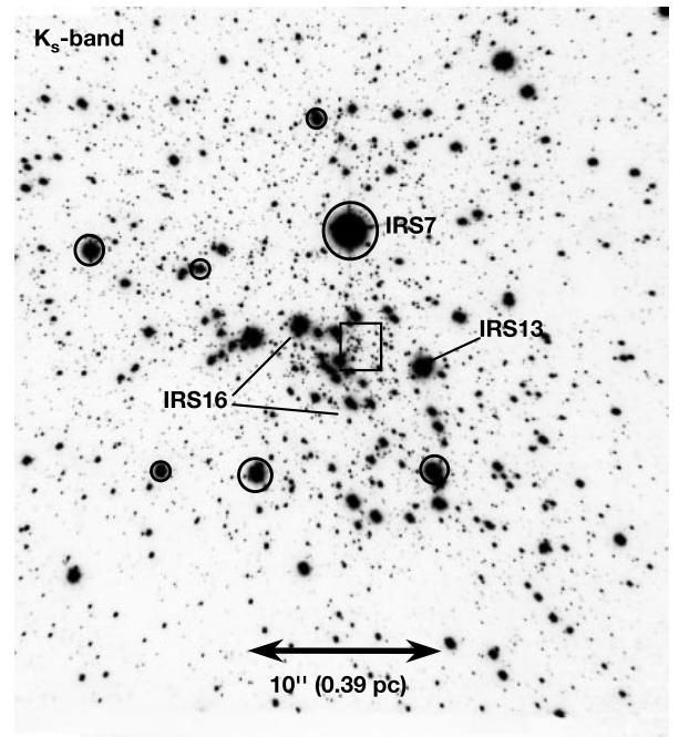 The Galactic Center Astronomers use high angular resolution images in the near-ir (~2 micron) to help see through the dust.