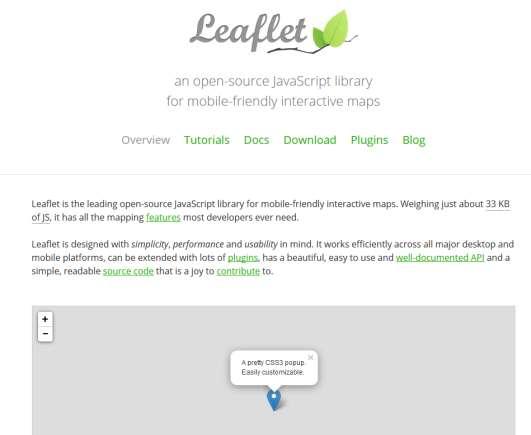 Leaflet Lightweight and free Good for