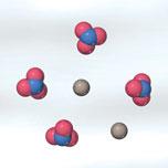 copper to copper ions is accompanied by the reduction of silver ions to silver metal.