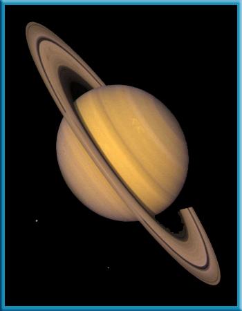 3 The Outer Planets Saturn s Rings Saturn s rings are composed of countless ice and rock particles ranging in size from a speck