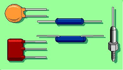 These types are very rugged and can be used over a much wider temperature range than can the tubular cardboard type. Ceramic Capacitor It contains a ceramic dielectric.