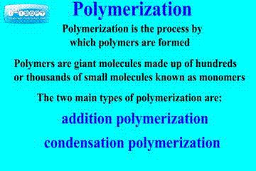 Types of Polymerization https://www.