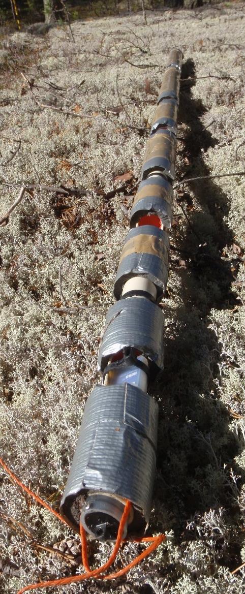 Field measurements Temperature loggers (every 20 cm down to 2 meters) and frost pipes have been utilized to measure the depth of