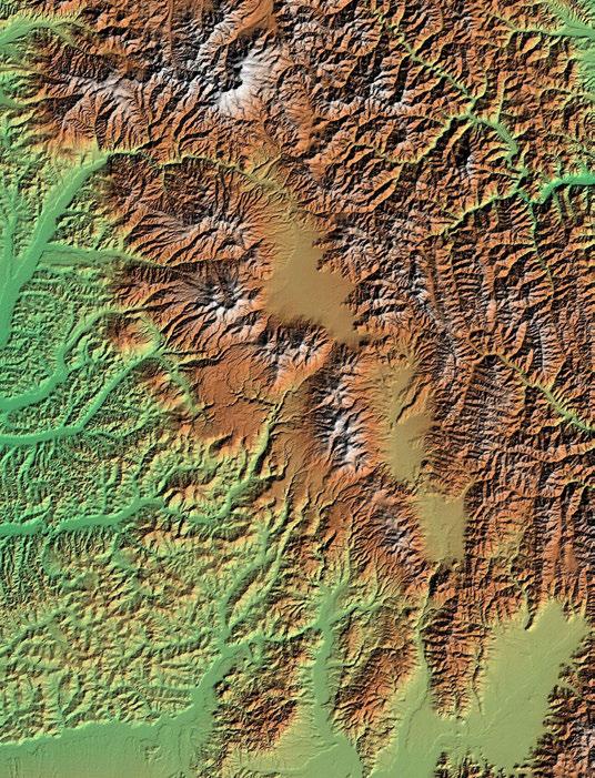 Terrain and elevation models Fig. 50. The elevation model of the Székely Land (eastern Transylvania) in the SRTM dataset.