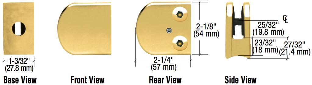 CR LAURENCE Z-SERIES GLASS CLAMPS (12/14/2012) Page 3 of 19 Component Description The CR Laurence Z-Series Glass Clamp is a two-piece through glass or edge bearing clamp used to point support