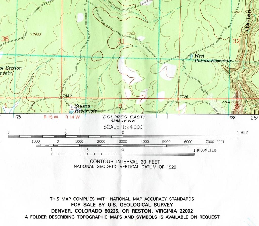 Map Margin Information At bottom center is the map scale ratio size of area covered and terrain detail.