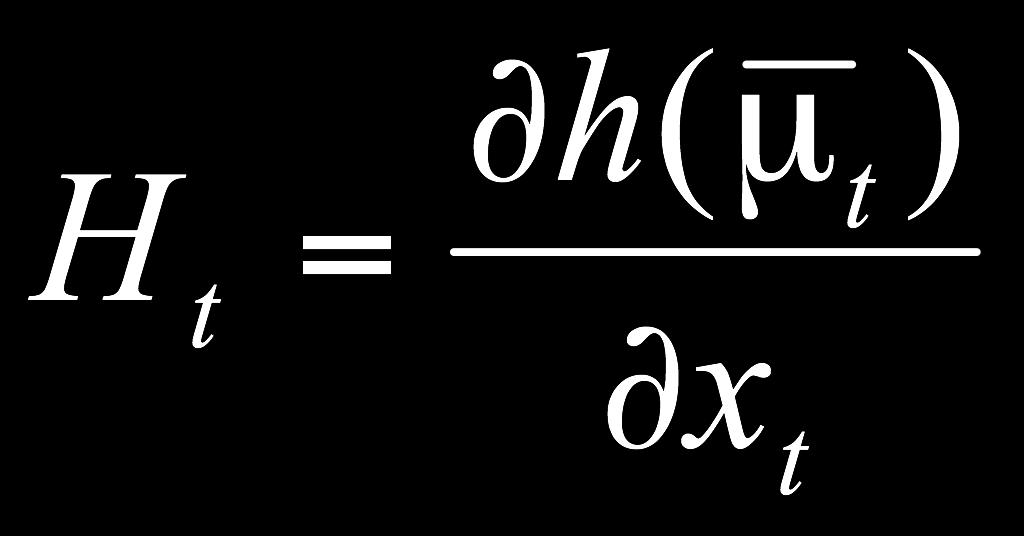 Extended Kalman filter: additive noise 1. Extended_Kalman_filter(μ t-1, Σ t-1, u t, z t ): 2.