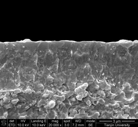 SEM images of the beta zeolite membrane
