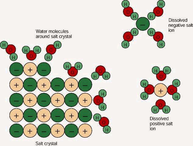 These free ions in a salt-water solution allow electricity to flow through water. Ionic compounds such as sodium chloride, that dissolve in water and dissociate to form ions, are called electrolytes.