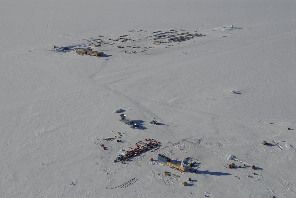 February 3, 2007: South Pole Dome and New Station South Pole circa ~2007 ~1 km MAPO (KECK, DASI,