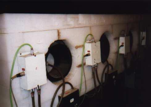 Detail of detectors of neutron monitor.