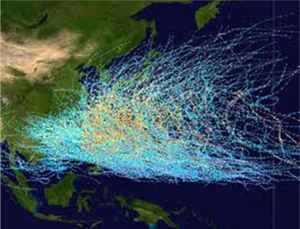 Mean path of West Pacific originated Tropical Cyclone