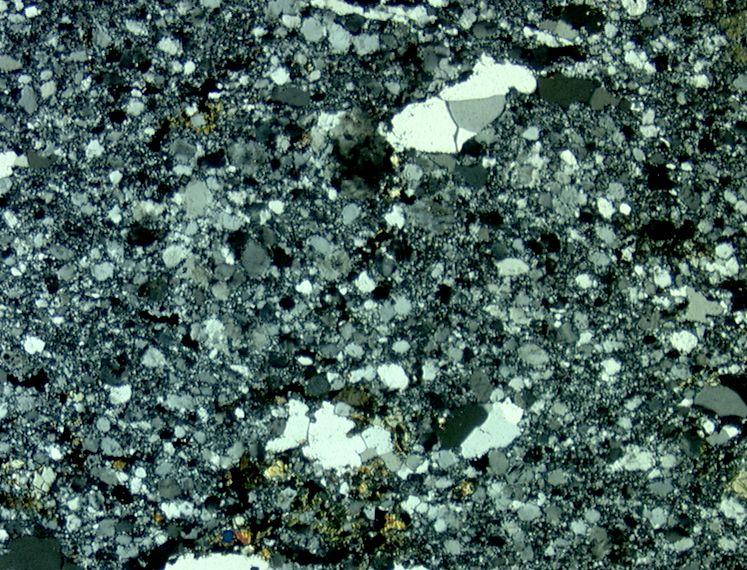 foliation visible Porphyroclasts are relatively large crystals or rock