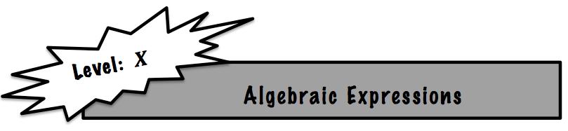 Algebraic Expressions Prepared by: Sa diyya Hendrickson Name: Date: Read the following definitions and match them with the appropriate example(s) using the lines provided. 1.