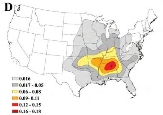 32 10 16 Tornado Deaths By County 1950-2016 Killer Tornadoes Average Per Year