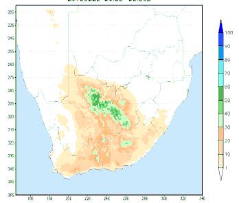 Example: Daily rainfall: CRR vs rain gauges for 23 Feb 2010 15.00 14.00 13.00 12.