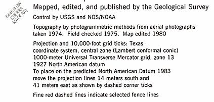Notes that go with previous figure UTM coordinate maps usually have notes that describe the projection in more detail