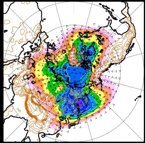 Isentropic Analysis of Polar Cold Air Mass Stream AO