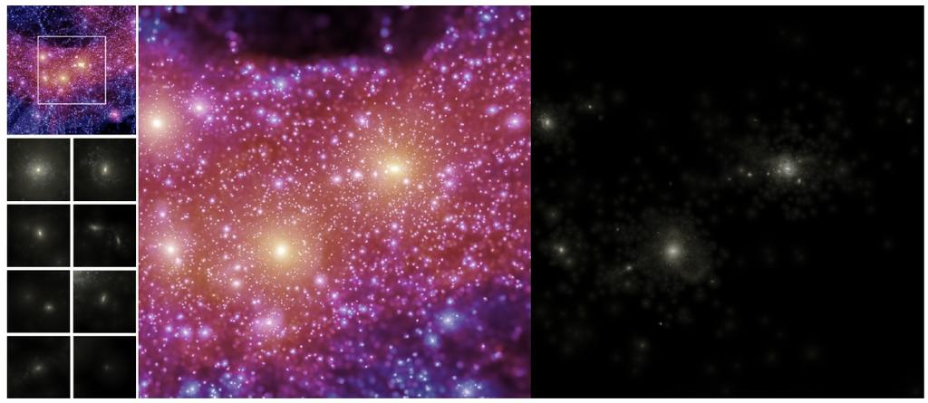 Galaxy formation may hide the small substructures Dark Matter Stars