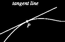 Tangent - A straight line or plane that touches a curve or curved surface at a point, but if extended does not