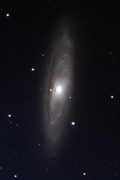 M65 Spiral Galaxy Constellation Ursa Major Right Ascension Declination Distance Visual Brightness Apparent Dimension 11 : 18.9 (h:m) +13 : 05 (deg:m) 35000 (kly) 9.3 (mag) 8x1.