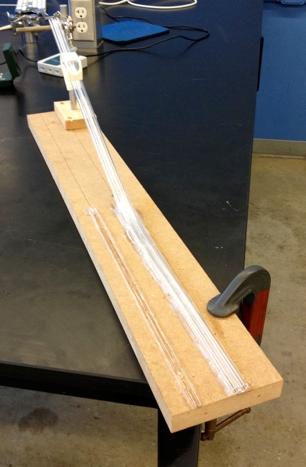 Materials: Many of the materials are the same as in Lab 1: A magnet: Some steel balls: A long track with a ramp: You ll also have some blank sheets of paper, some carbon paper, and a 2-meter