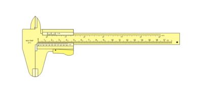 basic comunal device - calliper precision: 0,1; 0,05; 0,02 mm (nonius, Vernier