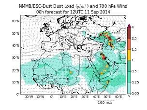 Dust monitoring BEYOND dust product based on CALIPSO North Africa-Middle East-Europe