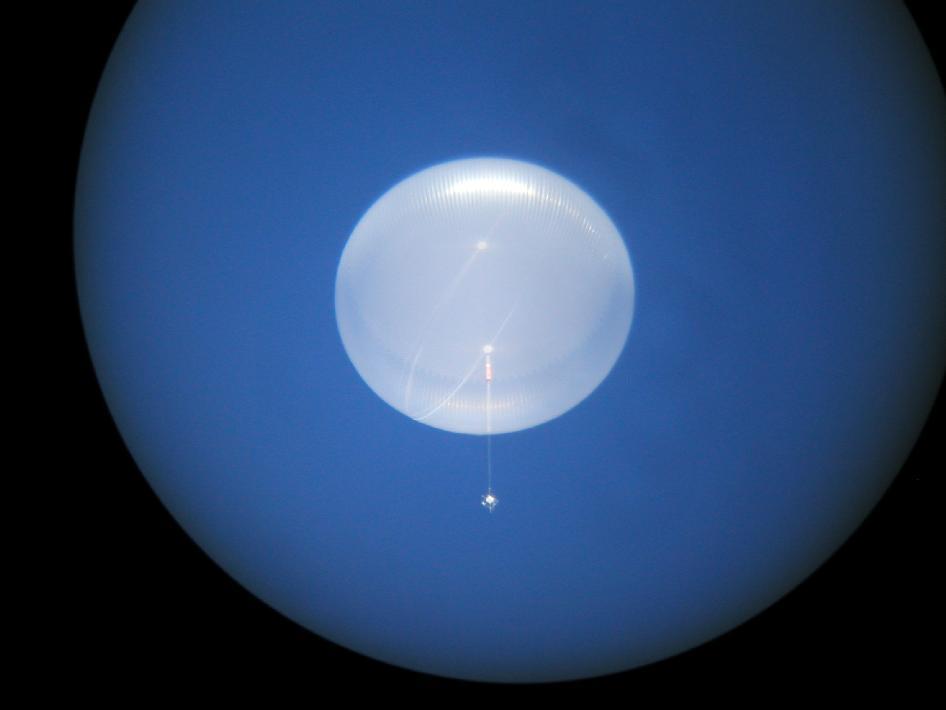 6 million m 3 balloon able to carry a one-ton instrument for 100 days Test flight during the Antarctica campaign