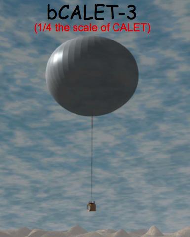 of CALET) In preparation bcalet-3 (1/4 scale of CALET) Long