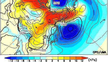 significant cold surge Formation of
