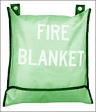 Fire Blanket - made from - used mainly on
