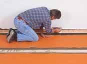 Uneven floors must be levelled using an appropriate levelling compound.